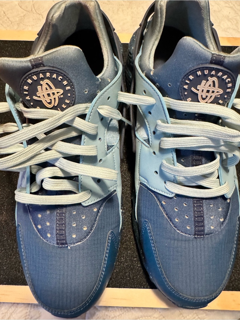 Nike Light Blue and Navy Athletic Sneakers